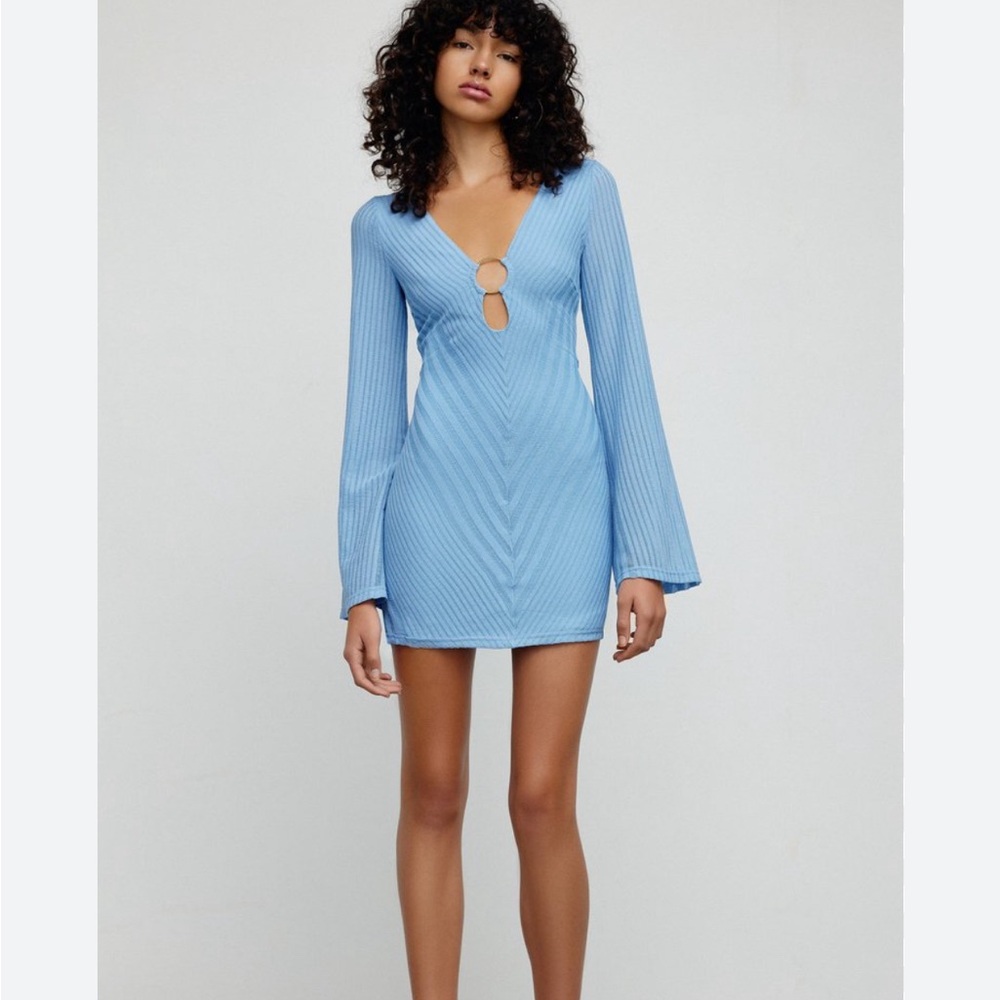 Significant Other Eloise Ring Detailed Mini Dress, US 10